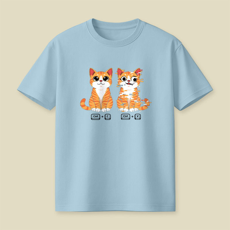 Ctrl C Ctrl V Cat Playful T-Shirt