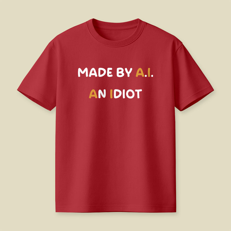 Made By AI An Idiot Playful T-Shirt