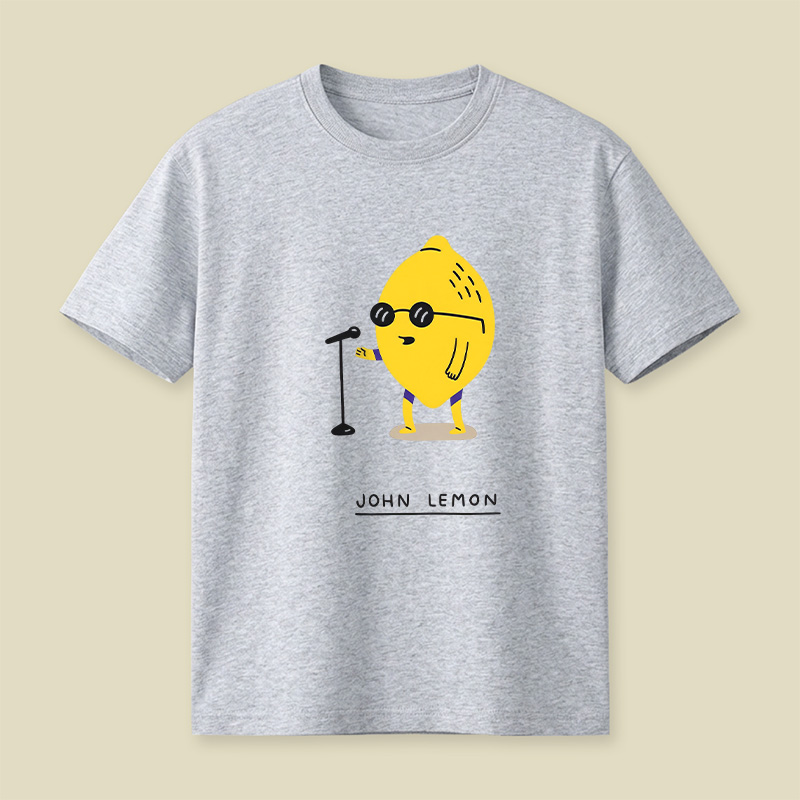 Singing Lemon Cartoon Playful T-Shirt