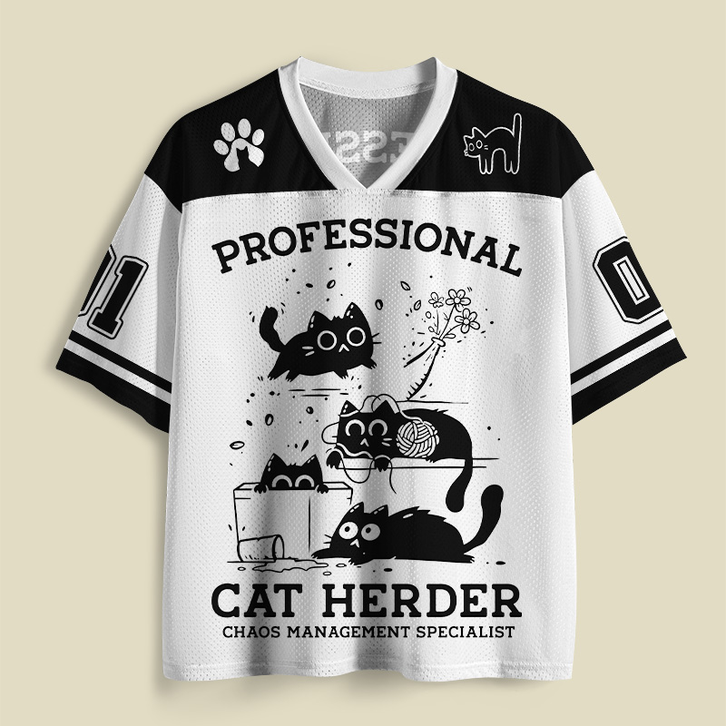 Professional Cat Herder Playful Mesh Jersey