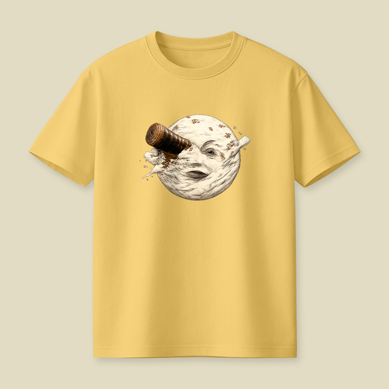 Moon Getting Hit By A Tardis Playful T-Shirt