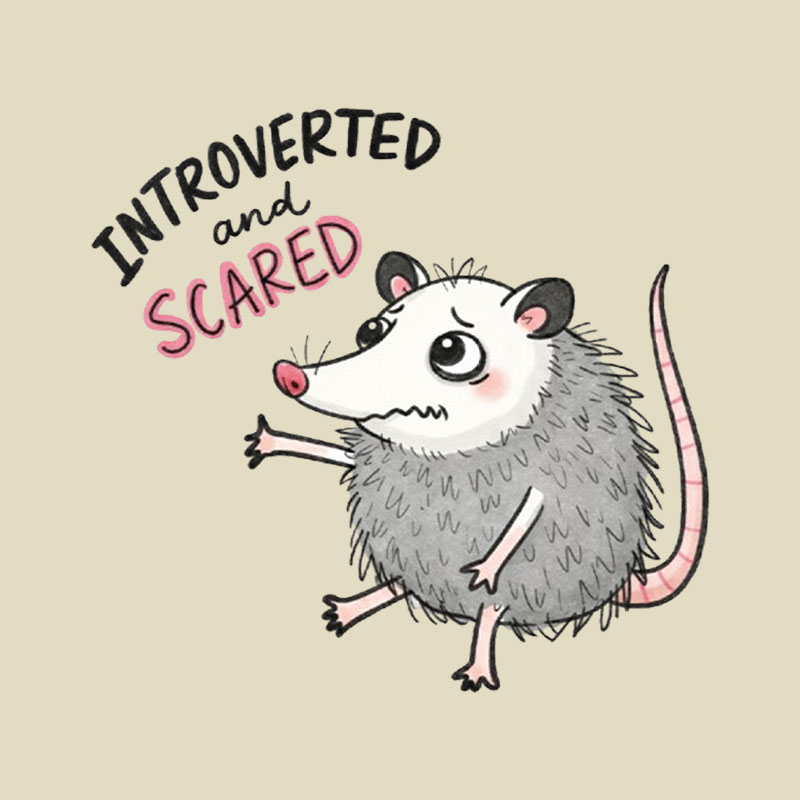 Introverted And Scared Playful T-Shirt