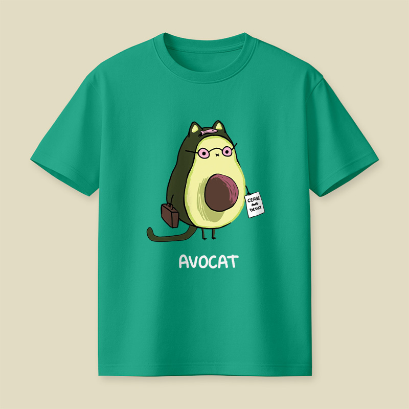 Avocat French Lawyer Cat Pun Playful T-Shirt