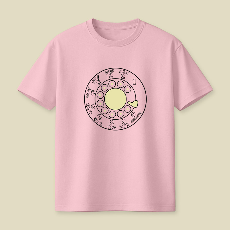 Rotary Phone Dial Nostalgia Playful T-Shirt