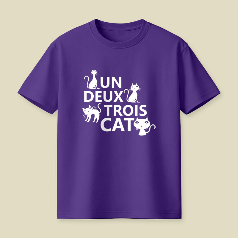 Un Deux Trois Cat Playful T-Shirt