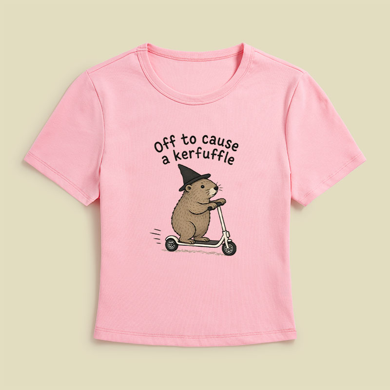 Off To Cause A Kerfuffle Geek Baby Tee