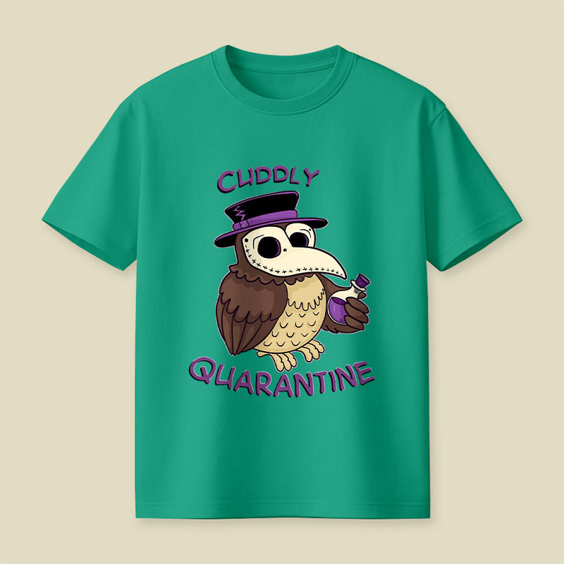 Creepy Cute Death Mask Owl Playful T-Shirt