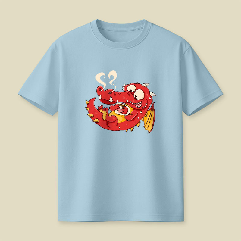 Kaffee Drache Playful T-Shirt