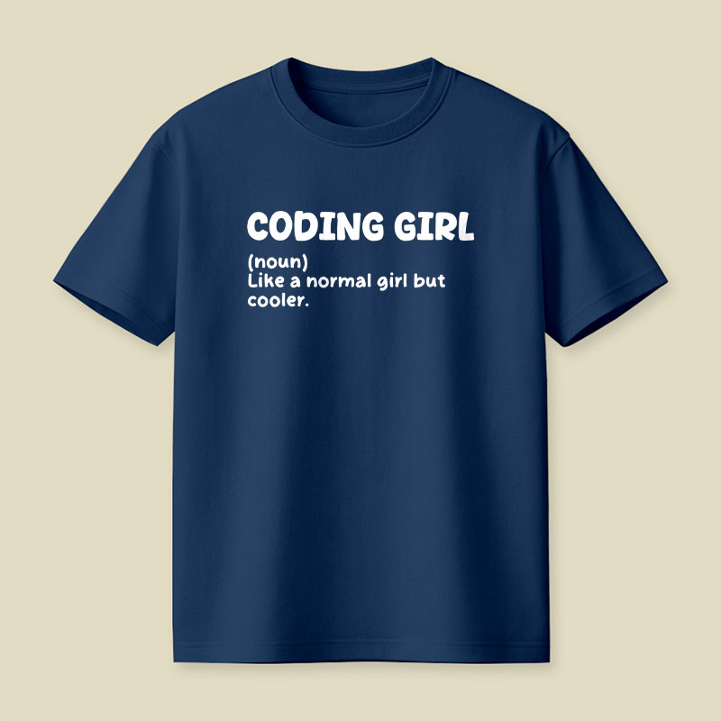 Coding Girl Playful T-Shirt