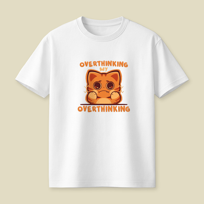 Overthinking Cat Playful T-Shirt