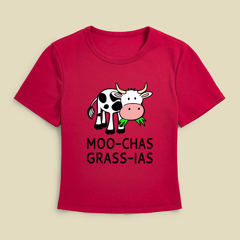 Moo-chas Grass-ias Geek Baby Tee