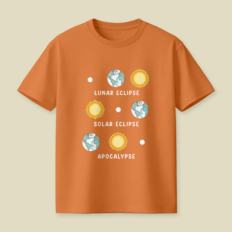 Lunar Eclipse Solar Eclipse Apocalypse Playful T-Shirt