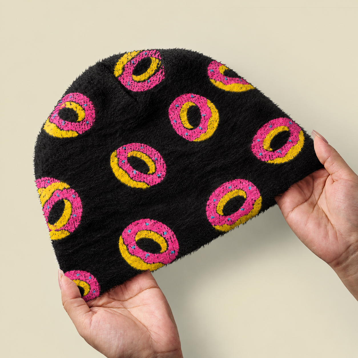 DCC Donuts Fuzzy Beanie