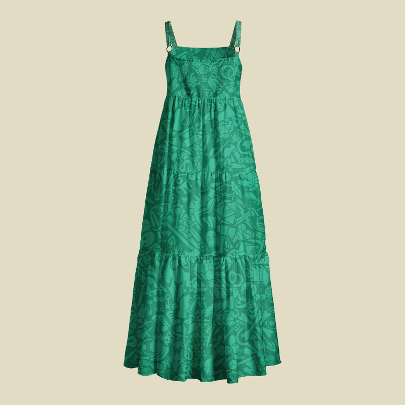 DND Vintage Armory Playful Maxi Dress