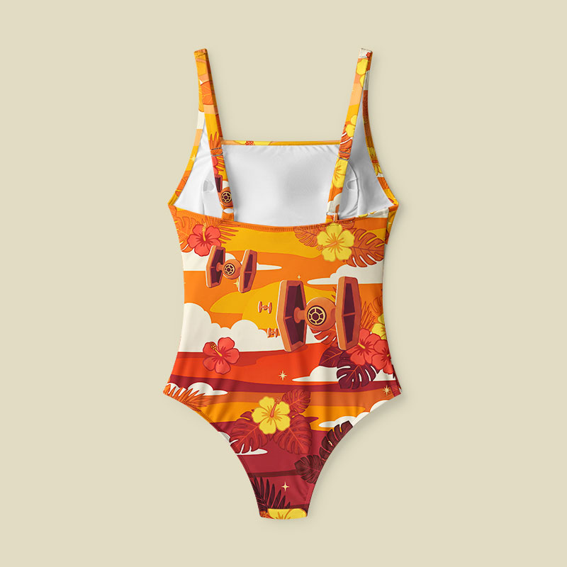 Ride Of The Tie Fighters Tummy Control One Piece Swimsuit