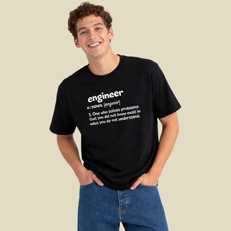 Funny Engineer Definition Playful T-Shirt