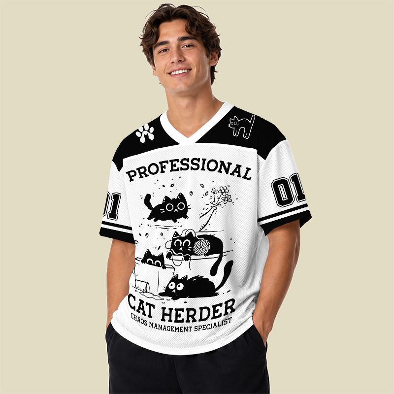 Professional Cat Herder Playful Mesh Jersey