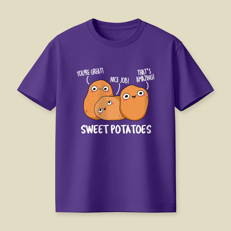 Sweet Potatoes Funny Vegetable Puns Playful T-Shirt