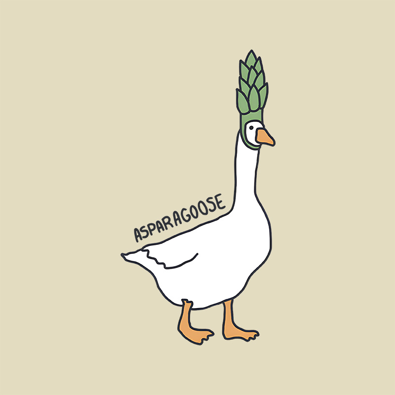 Asparagoose Geek Baby Tee