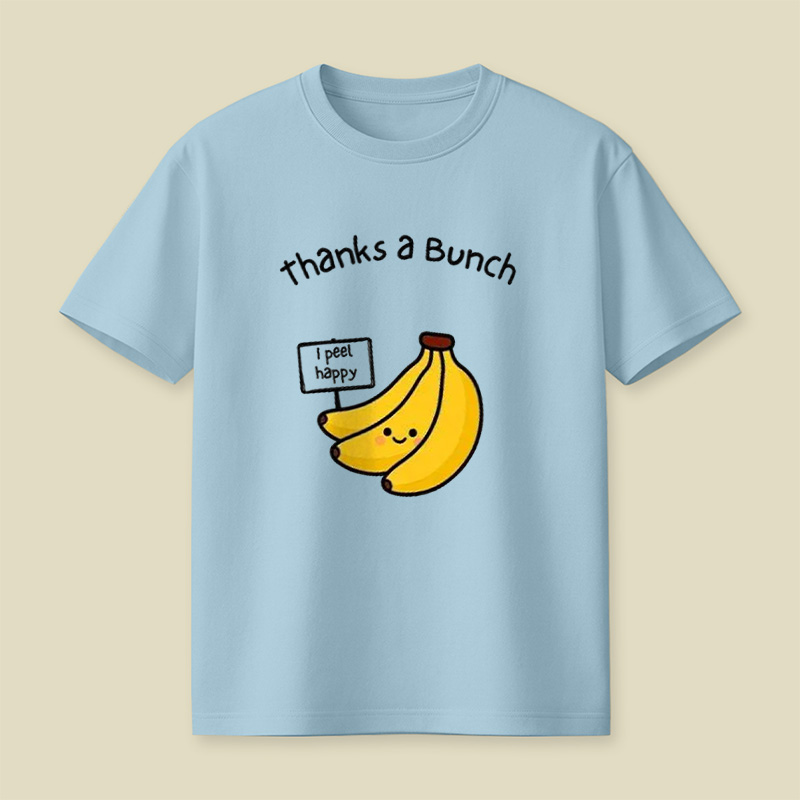 Thanks A Bunch Cute Banana Pun Playful T-Shirt