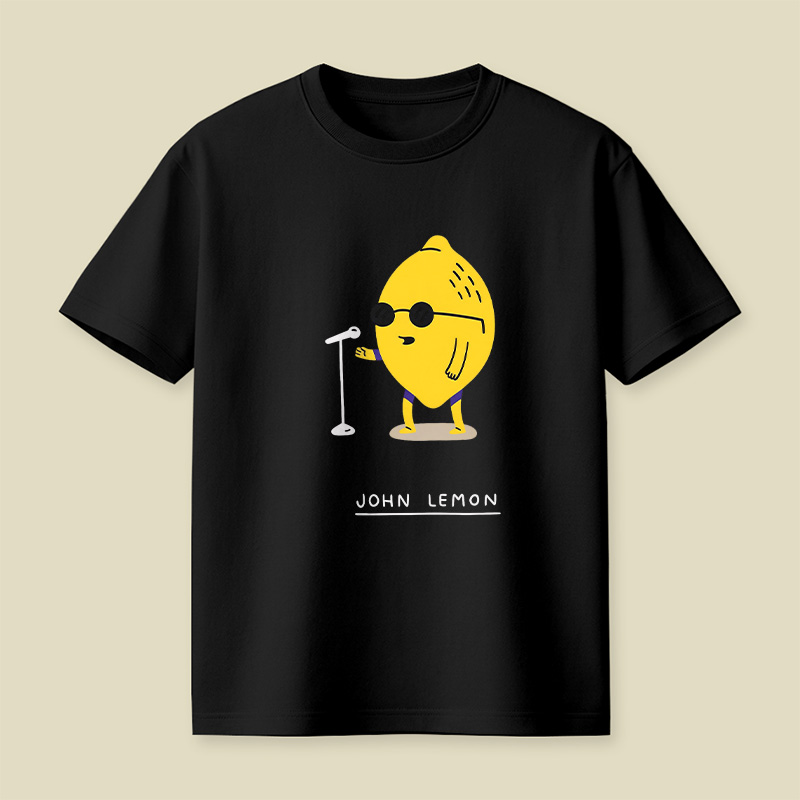 Singing Lemon Cartoon Playful T-Shirt