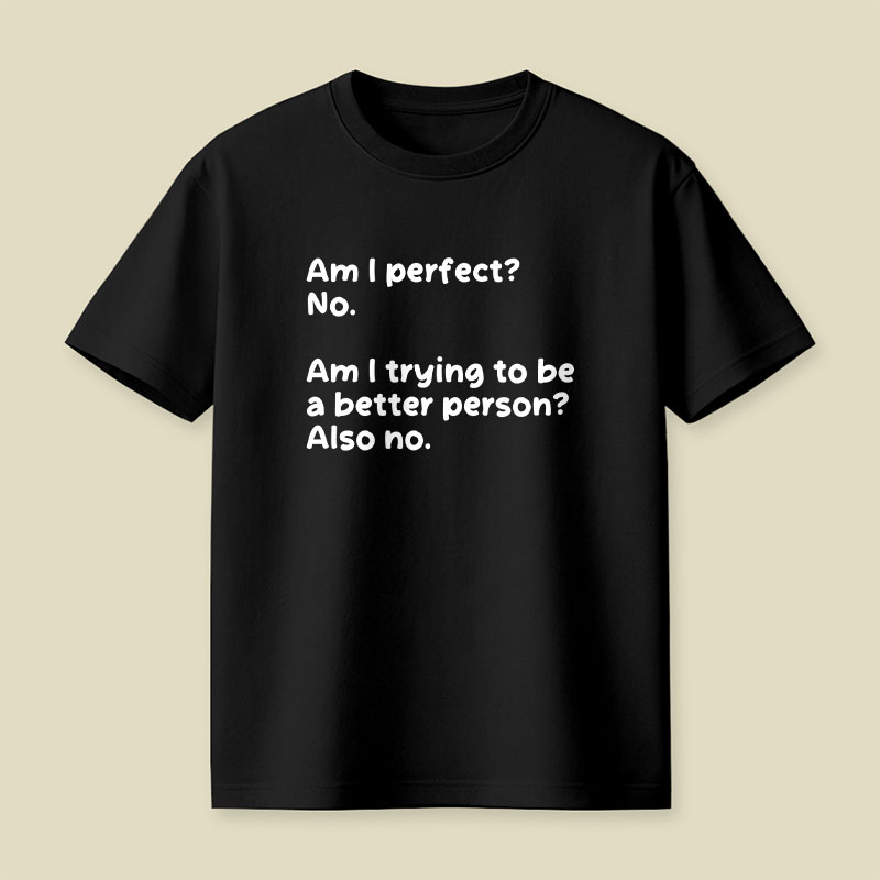 Am I Perfect No Playful T-Shirt