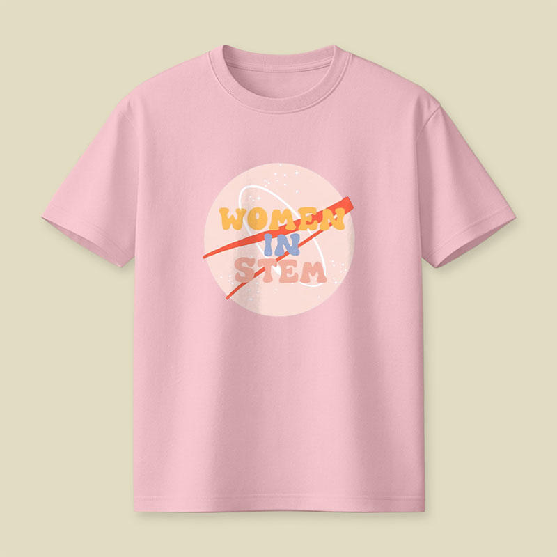 Women In Stem Space Playful T-Shirt