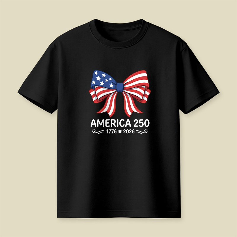 America 250 Patriotic Bow Playful T-Shirt