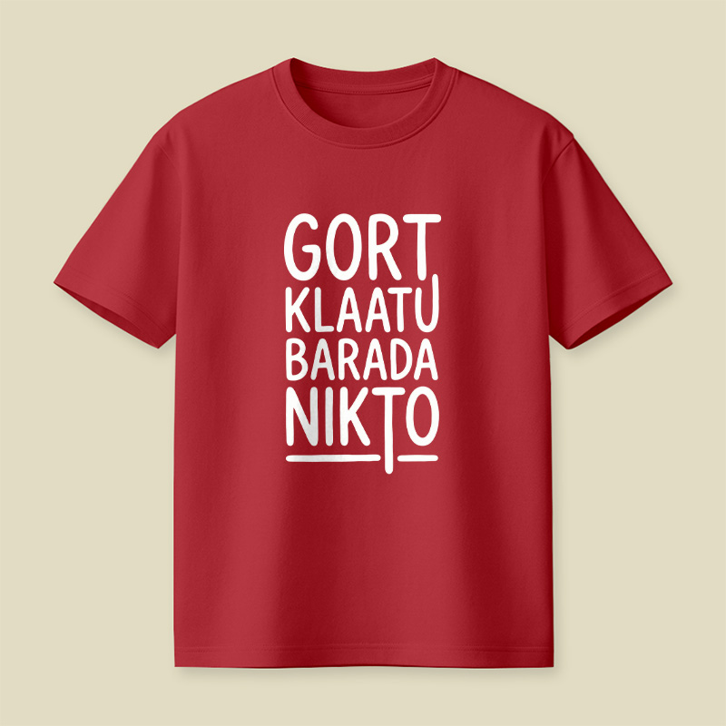 Klaatu Barada Nikto Playful T-Shirt