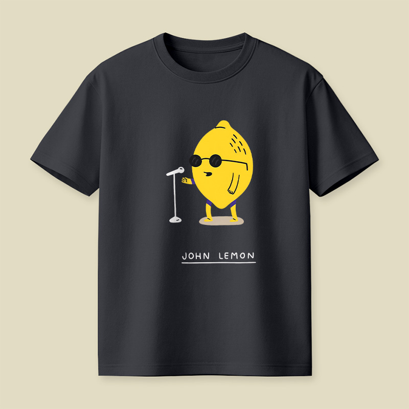 Singing Lemon Cartoon Playful T-Shirt