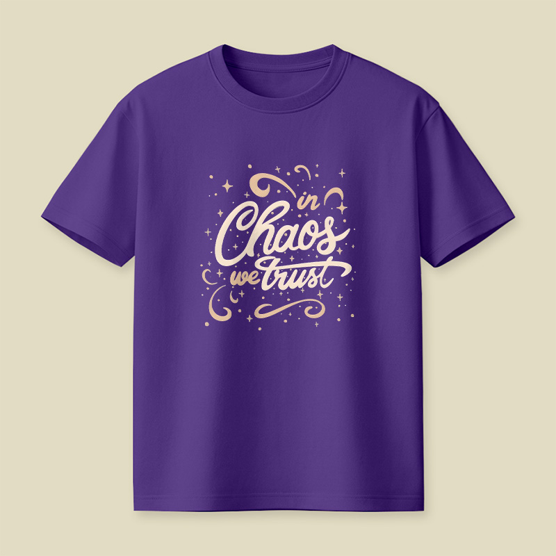 In Chaos We Trust Playful T-Shirt