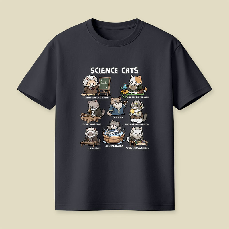 Science Cats Playful T-Shirt