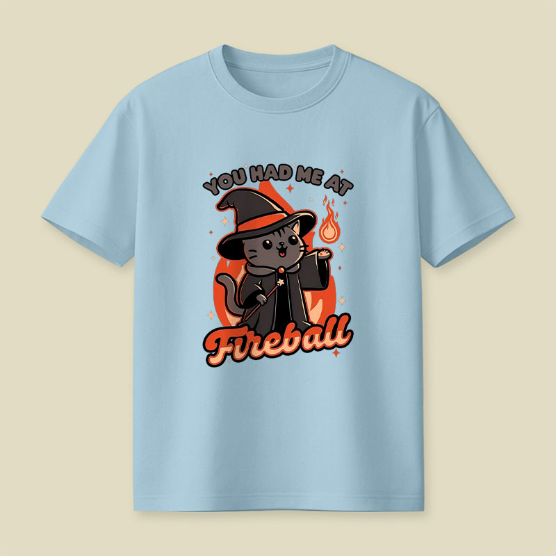 Magical Fireball Cat Playful T-Shirt