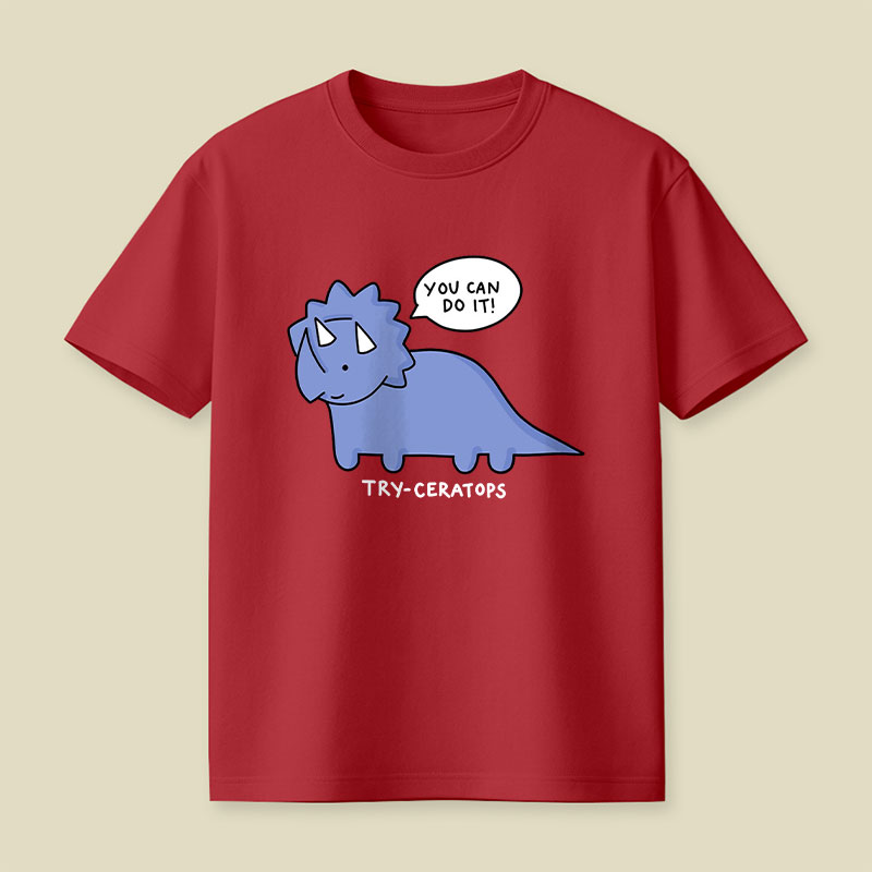 Try-ceratops Playful T-Shirt