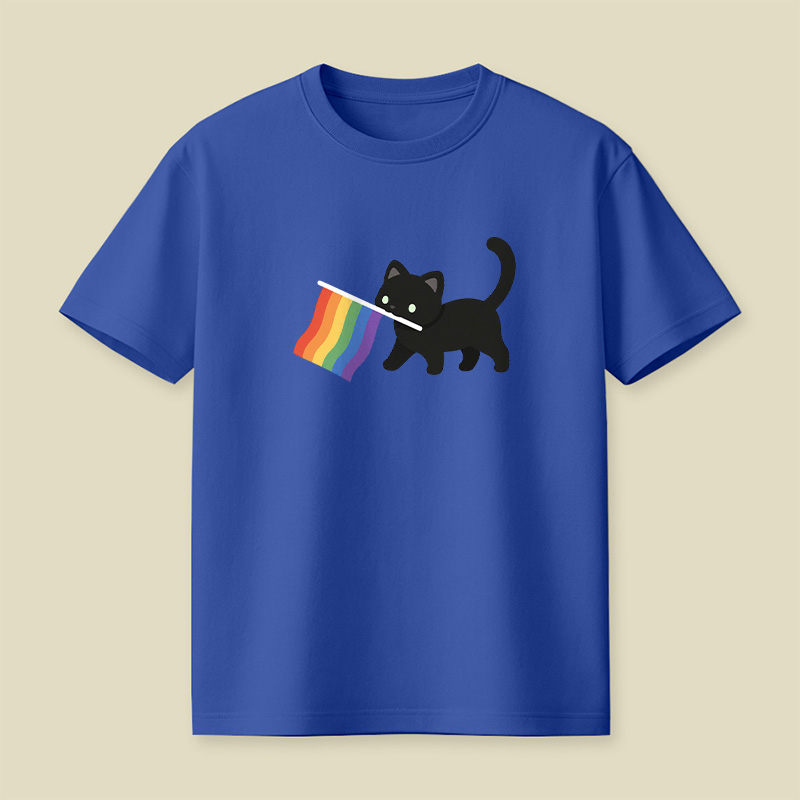 A Little Cat Friend Playful T-Shirt