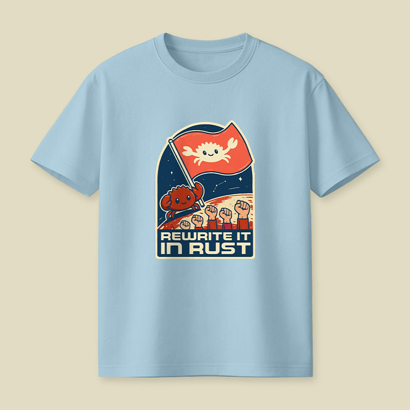 Rewrite It In Rust Funny Programming Playful T-Shirt