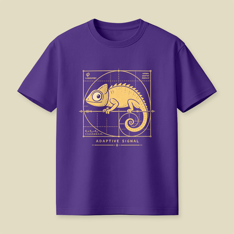 Adaptive Signal - Golden Ratio Chameleon Playful T-Shirt