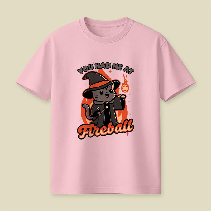 Magical Fireball Cat Playful T-Shirt