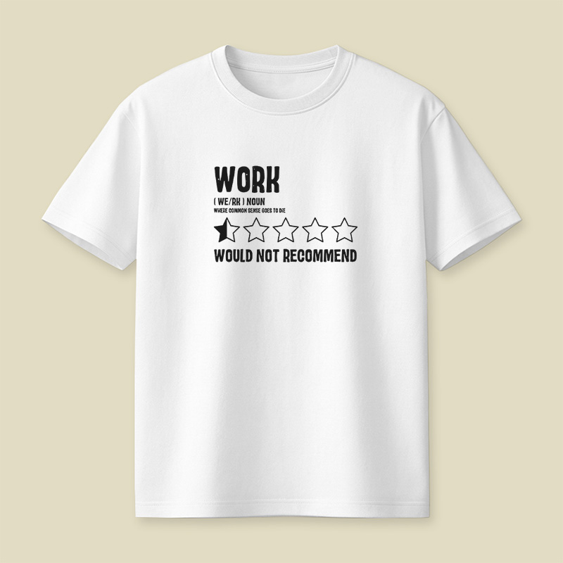 Work One Star Review Playful T-Shirt