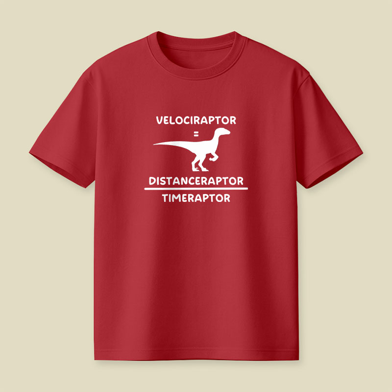 Velociraptor Equation Playful T-Shirt