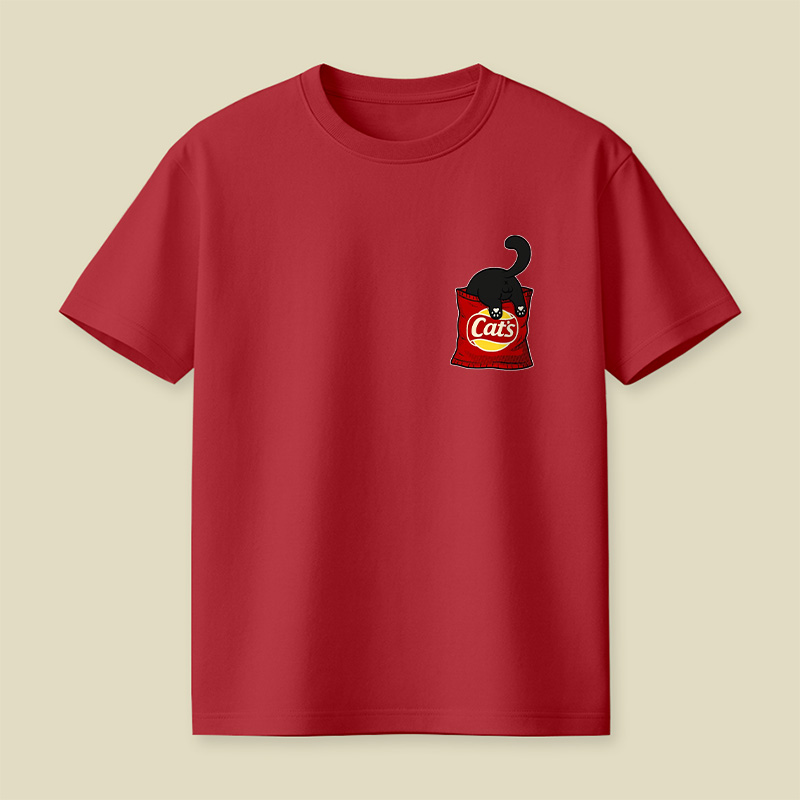 Cat Snack Bag Chaos Playful T-Shirt