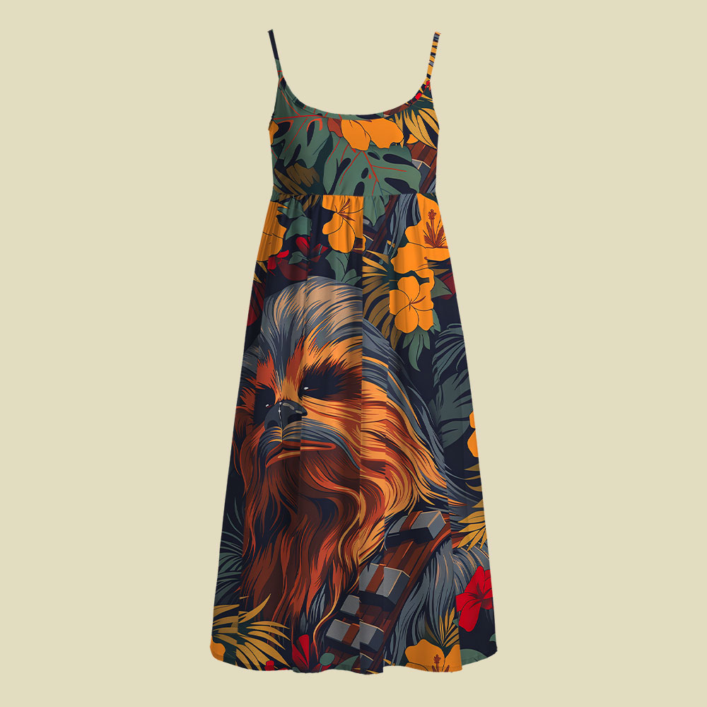 Chewie Flowers and Trees From Camisole Midi Dress