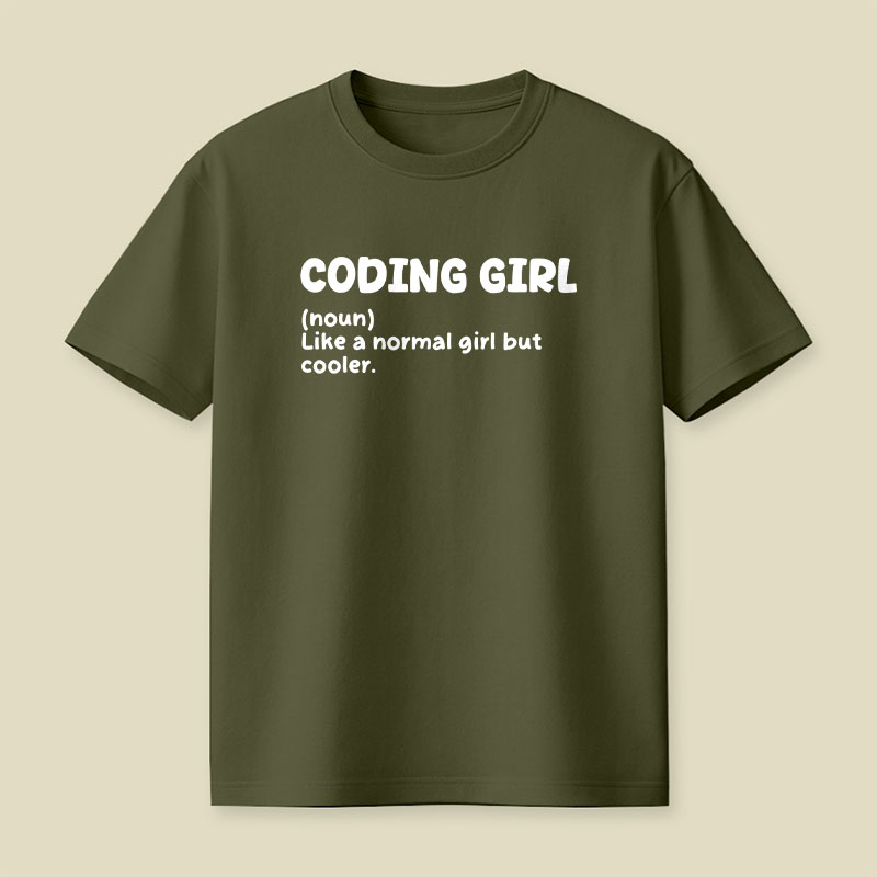 Coding Girl Playful T-Shirt