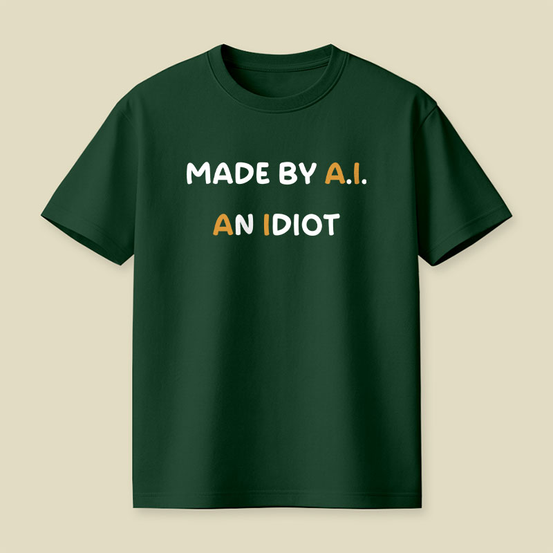 Made By AI An Idiot Playful T-Shirt