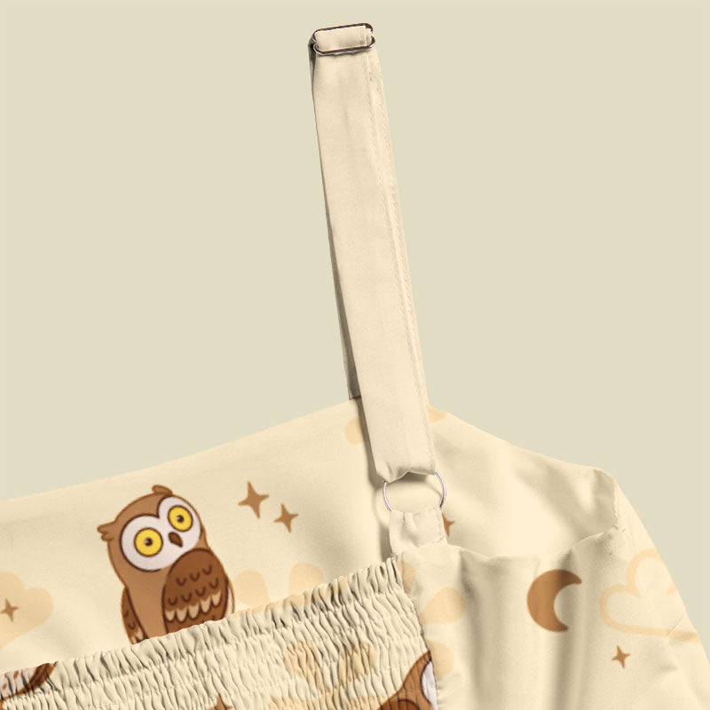Owl Night Playful Maxi Dress