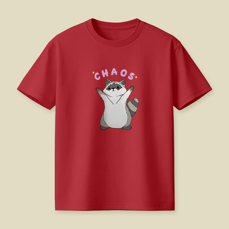 Chaos Raccoon Cute Playful T-Shirt