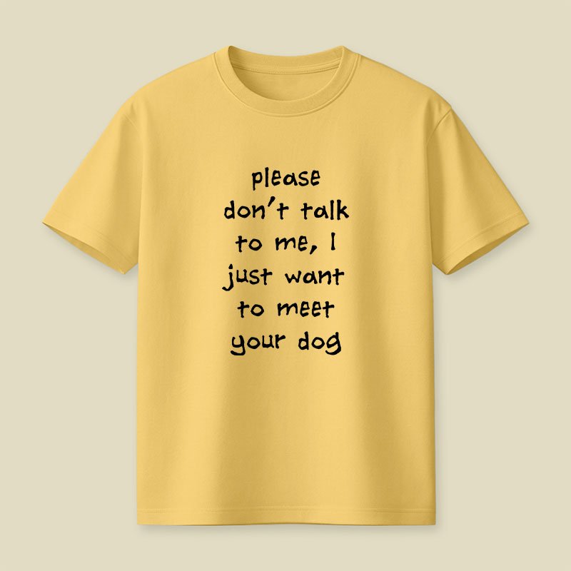 Please Dont Talk To Me Playful T-Shirt