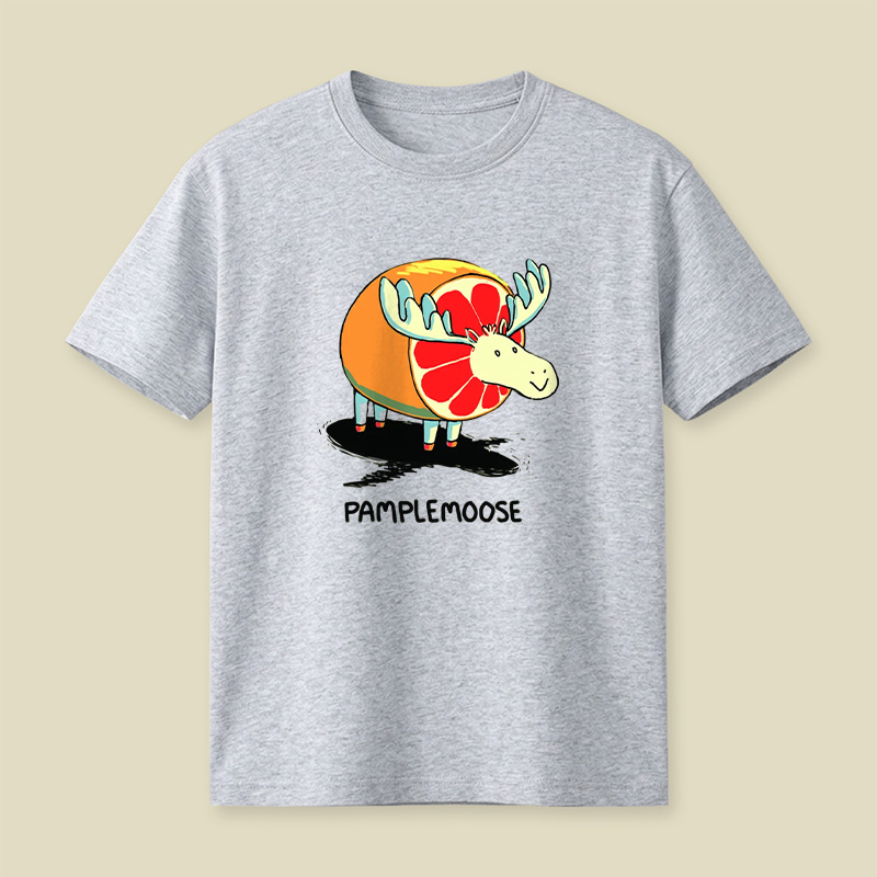 Pamplemoose Grapefruit Moose Pun Playful T-Shirt
