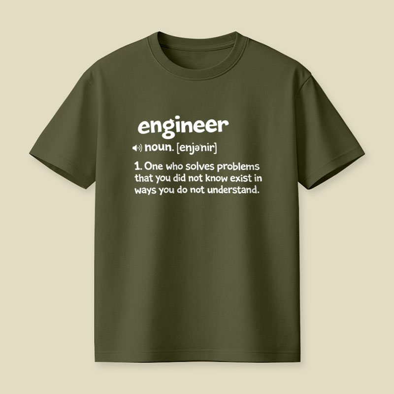 Funny Engineer Definition Playful T-Shirt
