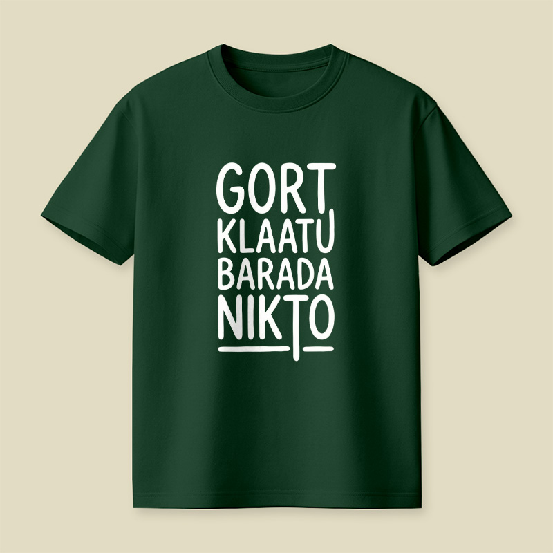 Klaatu Barada Nikto Playful T-Shirt
